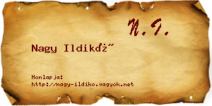 Nagy Ildikó névjegykártya